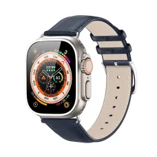 DUX DUCIS YS valódi bőr szíj Apple Watch 38 / 40 / 41 mm kék