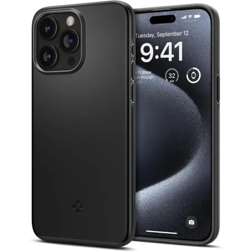 Spigen THIN FIT IPHONE 15 PRO FEKETE tok Spigen THIN FIT IPHONE 15 PRO FEKETE tok