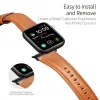 DUX DUCIS YA valódi bőrszíj Apple Watch 42 / 44 / 45 / 49 mm barna szíj - 1. kép