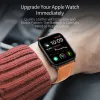 DUX DUCIS YA valódi bőrszíj Apple Watch 42 / 44 / 45 / 49 mm barna szíj - 4. kép