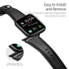 DUX DUCIS YA valódi bőrszíj Apple Watch 38/40/41 mm fekete - 1. kép