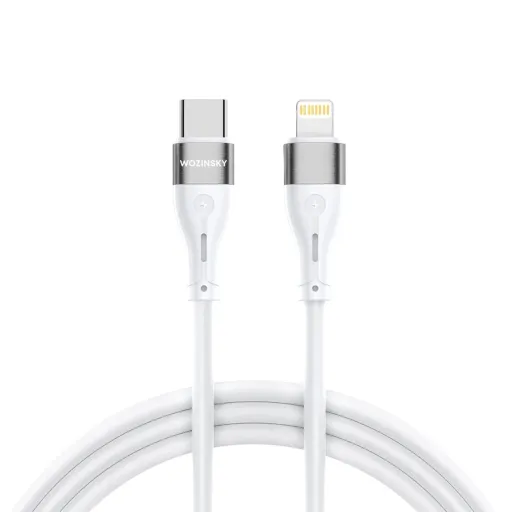 Wozinsky WSTCL1 Lightning / USB-C PD 27W kábel 1 m - fehér