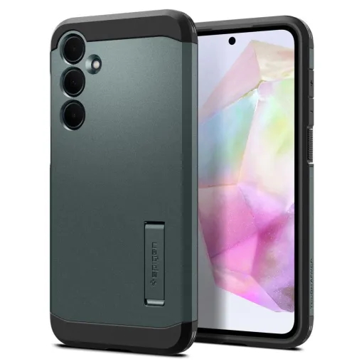 Spigen Tough Armor tok Samsung Galaxy A35 5G - zöld Spigen Tough Armor tok Samsung Galaxy A35 5G - zöld