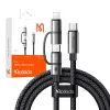 Mcdodo 2in1 kábel CA-0450 USB-C - USB-C + Lightning, 1.2 m - 1. kép