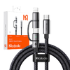 Mcdodo 2in1 kábel CA-0450 USB-C - USB-C + Lightning, 1.2 m - 1. kép