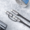 Mcdodo 2in1 kábel CA-0450 USB-C - USB-C + Lightning, 1.2 m - 3. kép