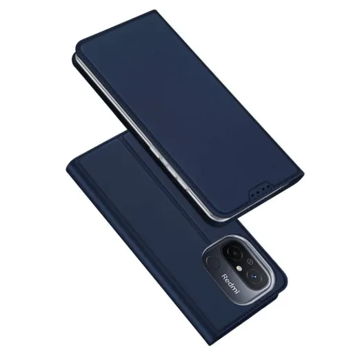 DUX DUCIS wallet case SKIN PRO tok for REDMI 12C kék