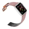 Dux Ducis Litchi Apple Watch 3/4/5/6/7/8/SE óraszíj (38/40/41 mm) fekete - 1. kép