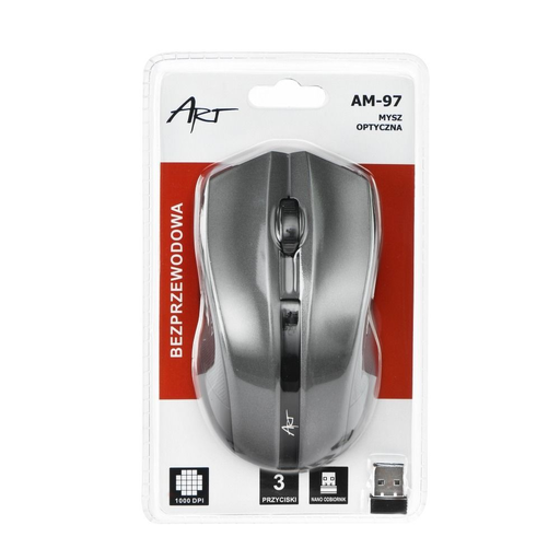 Art vezeték nélküli optikai USB egér ezüst
