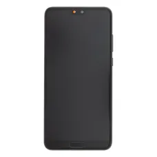 LCD kijelző + Érintőpanel + Előlap Huawei P20 fekete