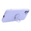 Szilikon Gyűrűs tok iPhone 15 Pro Max lila - 0. kép