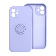 Szilikon Gyűrűs tok iPhone 15 Pro Max lila
