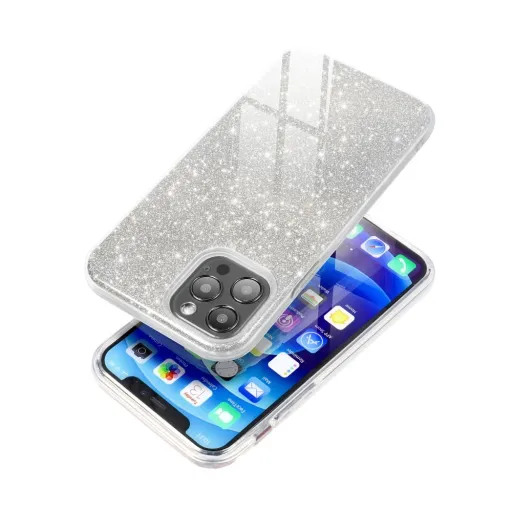 SHINING tok iPhone 15 Pro ezüst SHINING tok iPhone 15 Pro ezüst