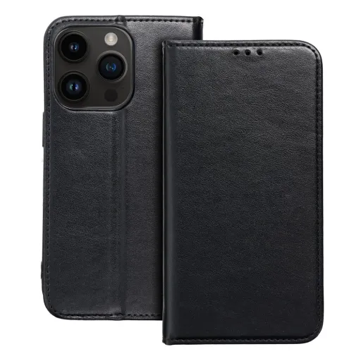 Smart Magneto fliptok iPhone 15 Pro Max fekete tok Smart Magneto fliptok iPhone 15 Pro Max fekete tok