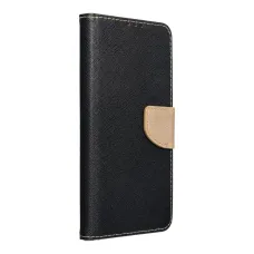 FANCY fliptok IPHONE 15 Pro Max fekete / arany