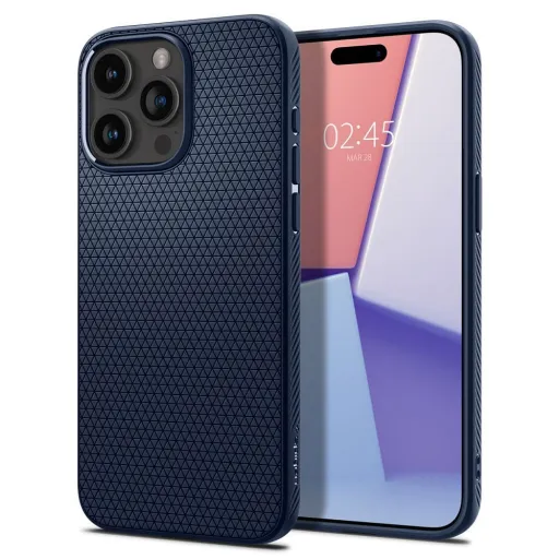 SPIGEN Liquid Air tok iPhone 15 Pro navy blue