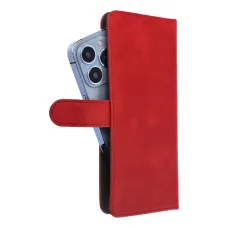 Univerzális fliptok COMMON méret L IPHONE 6 PLUS / 7 PLUS / 8 PLUS / XS MAX / 11 PRO MAX / SAMSUNG S20 FE / S21 FE / S10 PLUS / A10 / A32 / A54 / XIAOMI 12 LITE / HUAWEI P30 PRO piros tok