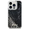 GUESS tok iPhone 14 Pro GUHCP14LLCSGSGK (Liquid Glitter Marble) fekete - 1. kép