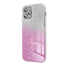 SHINING tok iPhone 15-höz átlátszó rózsaszín