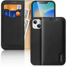 DUX DUCIS wallet case HIVO iPhone 15 Plus fekete tok