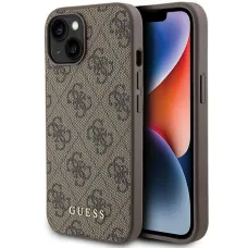 GUESS tok IPHONE 15 GUHCP15SG4GFBR (4G Metal Logo) barna