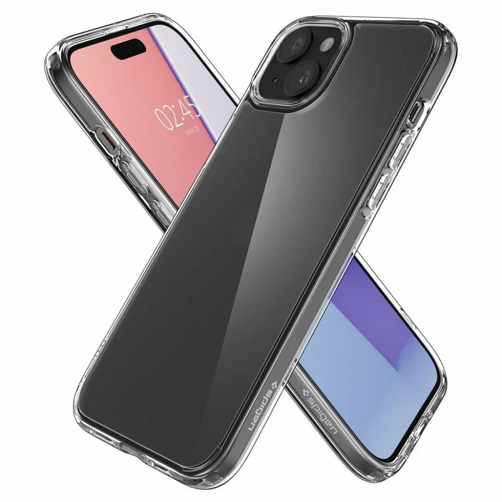  iPhone 15 Frost Clear SPIGEN Ultra Hybrid tok - 7