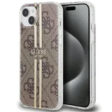 GUESS tok IPHONE 15 Plus GUHCP15MH4PSEGW (4G Gold Stripe) barna