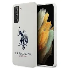 US Polo USHCS21SSLHRWH S21 G991 fehér Silicone Logo tok