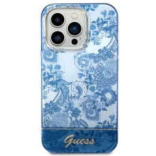 GUESS tok iPhone 14 Pro GUHCP14LHGPLHB (IML Electro Cam TDJ) kék