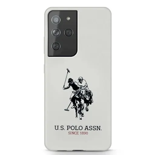 US Polo USHCS21LSLHRWH S21 Ultra G998 fehér Szilikon Logós tok