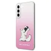 Karl Lagerfeld KLHCS22MCFNRCPI Galaxy S22+ tok rózsaszín Choupette Eat - 0. kép