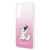 Karl Lagerfeld KLHCS22MCFNRCPI Galaxy S22+ tok rózsaszín Choupette Eat - 4. kép