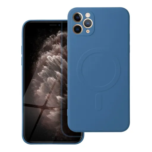 SILICONE MAG COVER tok kompatibilis MagSafe-fel az IPHONE 11 Pro Max kék SILICONE MAG COVER tok kompatibilis MagSafe-fel az IPHONE 11 Pro Max kék