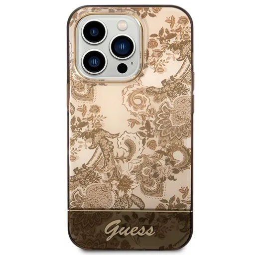 GUESS tok iPhone 14 Pro GUHCP14LHGPLHC (IML Electro Cam TDJ) okker