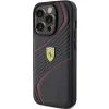 Ferrari Twist Metal Logo tok iPhone 15 Pro - fekete - 0. kép