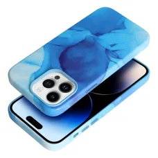 LEATHER MAG COVER tok iPhone 14 Pro blue splash