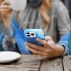 LEATHER MAG COVER tok iPhone 14 Pro blue splash - 2. kép