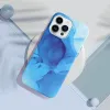 LEATHER MAG COVER tok iPhone 14 Pro blue splash - 3. kép