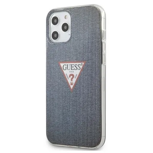 GUESS tok IPHONE 12 Pro Max GUHCP12LPCUJULDB (Jeans Collection) tengerészkék tok