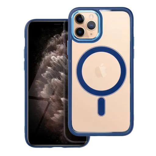 COLOR EDGE MAG COVER tok kompatibilis MagSafe technológiával iPhone 11 Pro-hoz, tengerészkék