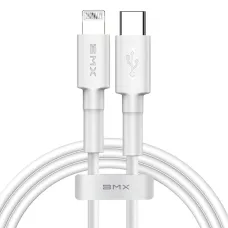 Baseus BMX MFI mini kábel USB Type-C PD 18W / Lightning 1.2m fehér