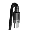 Baseus Cafule Nylon harisnyázott USB-Type C/USB-Type C kábel PD2.0 100W 20V 5A 2 m fekete - 0. kép