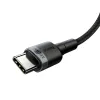 Baseus Cafule Nylon harisnyázott USB-Type C/USB-Type C kábel PD2.0 100W 20V 5A 2 m fekete - 1. kép