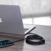 Baseus Cafule Nylon harisnyázott USB-Type C/USB-Type C kábel PD2.0 100W 20V 5A 2 m fekete - 4. kép