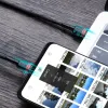 Baseus Cafule Nylon harisnyázott USB-Type C/USB-Type C kábel PD2.0 100W 20V 5A 2 m fekete/piros - 0. kép