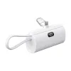 FORCELL F-ENERGY Power Plug F5K3 powerbank 5000 mAh Lightning 8-PIN PD 20W fehér - 1. kép