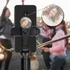 Combo selfie bot állvánnyal és távirányítóval bluetooth tükörrel fekete SSTR-11 - 0. kép