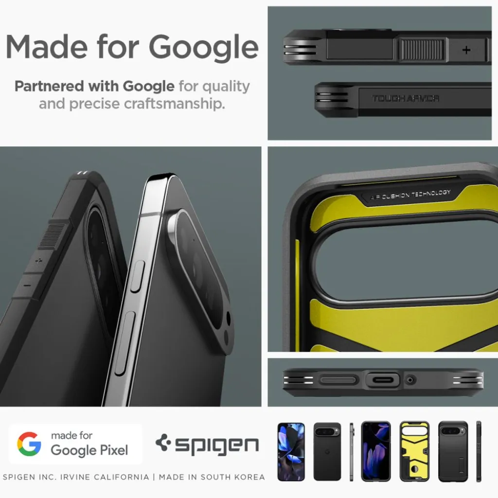  Google Pixel 9 Pro Xl Fekete Spigen Tough Armor tok - 16