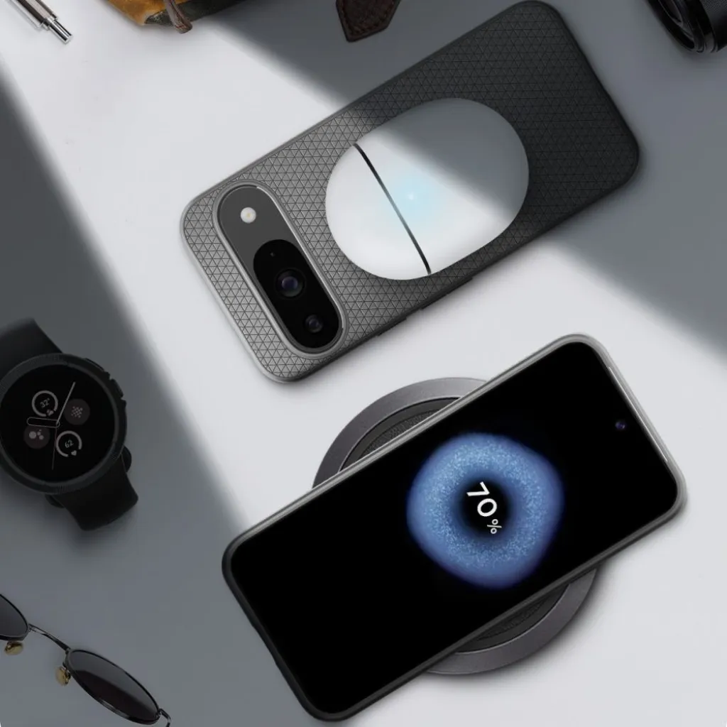  Google Pixel 9 / 9 Pro Márvány Szürke SPIGEN Liquid Air tok - 13