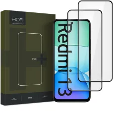 Hofi Glass Pro+ edzett üveg 2 darabos készlet Xiaomi Redmi 13 fekete üvegfólia